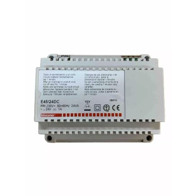 Alimentatore citofonico Switch 230V 24DC Bticino E45/24DC