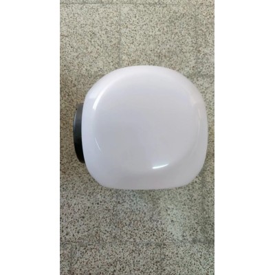 Sfera globo bianco opaco lato 25cm. testapalo Mareco