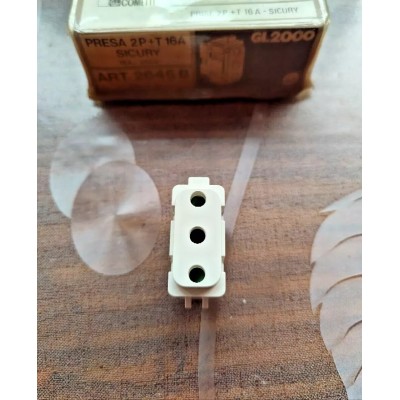 Presa 16A bianca Legrand Molveno GL2000 art. 2645B