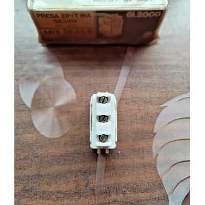 Presa 16A bianca Legrand Molveno GL2000 art. 2645B