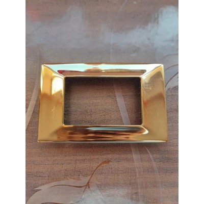 Placca in metallo oro 3 posti ZAMA Legrand ERGO art. 702 80