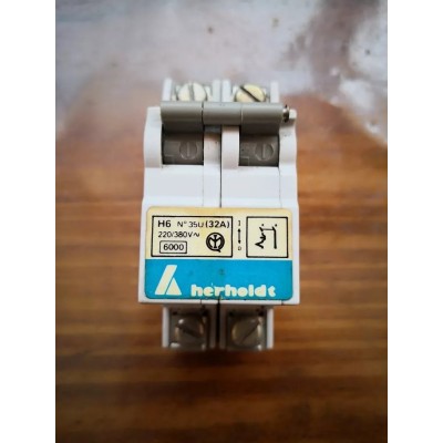 Herholdt Magnetotermico 1P+N 32A 220/380V art. H6