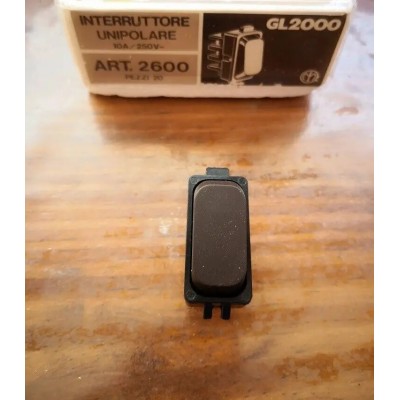 Interruttore marrone primo modello Legrand Molveno GL2000 art. 2600
