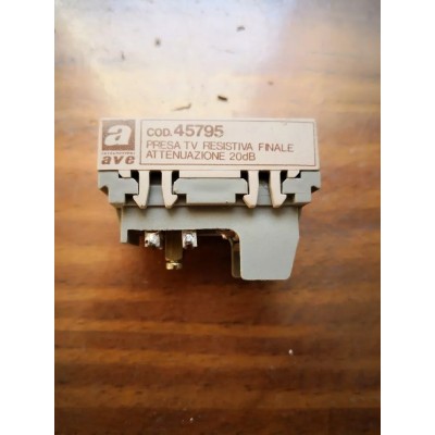 Presa TV resistiva finale AVE Serie Habitat Sistema 45 art. 45795