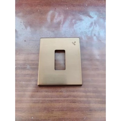 Placca in alluminio color bronzo da 1 foro/posto Bticino Magic