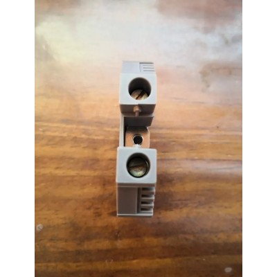 Morsetto a vite barra guida DIN 25mm² 600V 105A grigio