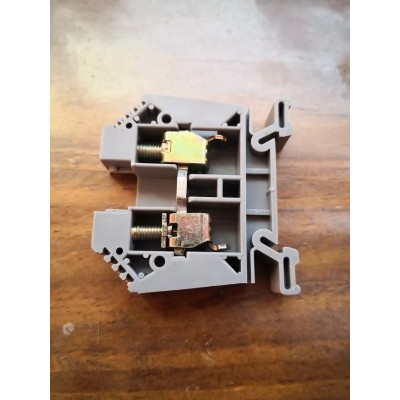 Morsetto a vite barra guida DIN 25mm² 600V 105A grigio