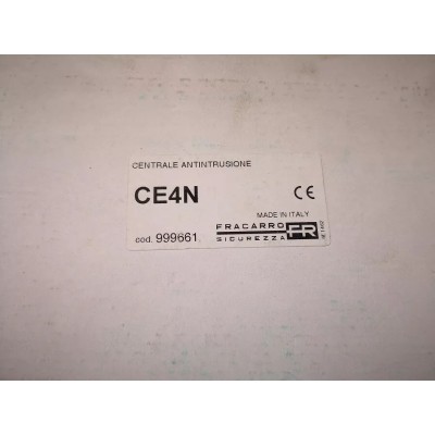 Manuale di programmazione centrale antifurto antintrusione Fracarro CE4N