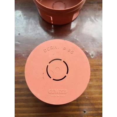 Scatola tonda cilindrica rossa da incasso in plastica diametro 85mm Gewiss