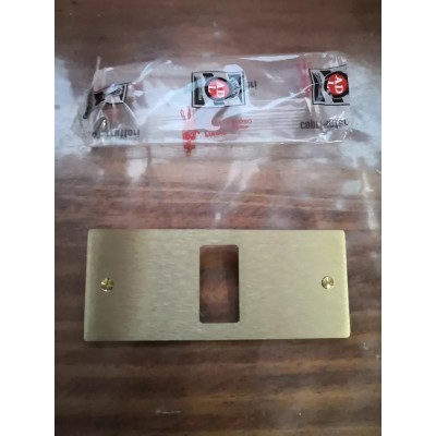 Placca Maschera Oro 1 posto/foro per Bticino Magic ADL Fonderia