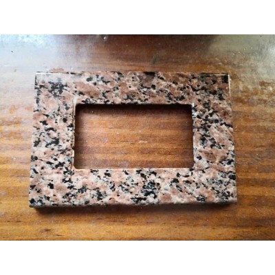 Placca metallo marmo misto 3 posti Marlanvil serie Thema