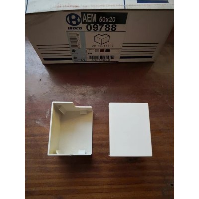 Angolo esterno per canalina 50x20 10 coppie Bocchiotti Iboco art. 09788