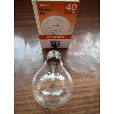 Lampada a goccia 40W Osram 230V attacco E27