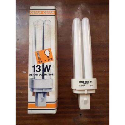 Lampada Osram Dulux D/E a 4 pin 13W