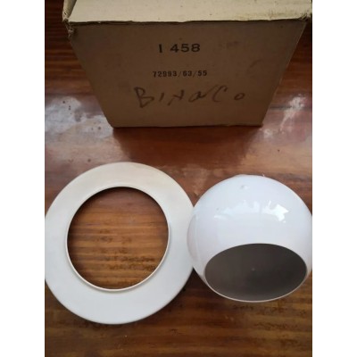 Faretto bianco lucido Ghieri Vintage Design art. I458