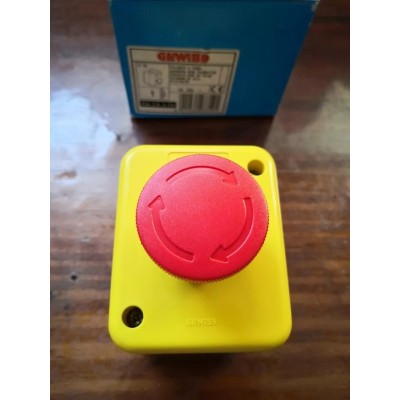 Pulsante a fungo rosso 10A 380V Gewiss art. GW 26416