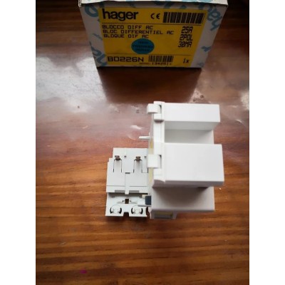 Hager Differenziale Salvavita 25A 0,03A art. BD226N