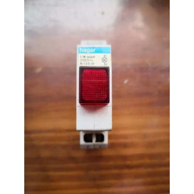 Hager Interruttore di Circuito Rosso 1W 250V art. N122 00