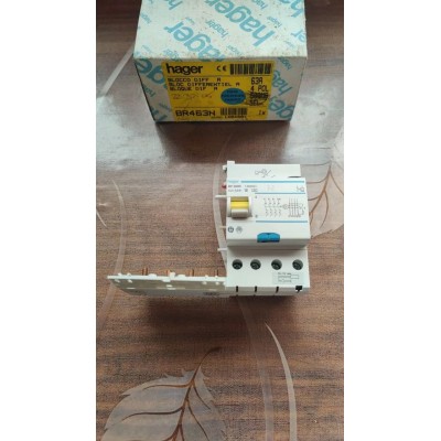 Hager Differenziale Salvavita 63A 4P 0,3A 380V art. BR463N