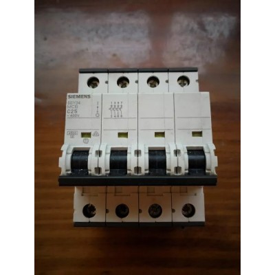 Siemens Magnetotermico Tripolare+Neutro 4P 25A 400V art. 5SY34