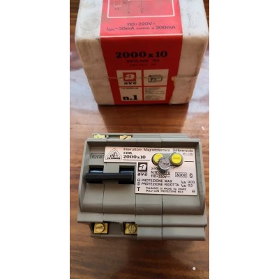 AVE Magnetotermico Differenziale Salvavita 10A 220V 4P 0,03A art. 2000x10