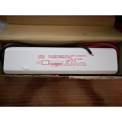 Reattore rifasato per lampade fluorescenti 40W a catodo Aros Milano