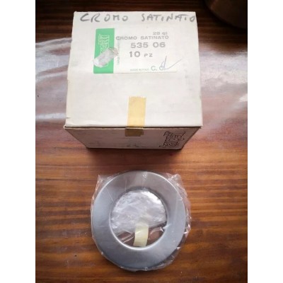 Anello alluminio tondo cromo satinato per faretti Targetti Sankey art. 535 06