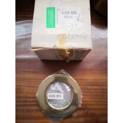Anello alluminio tondo oro lucido per faretti Targetti Sankey art. 535 03