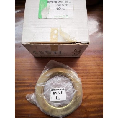 Anello alluminio tondo ottone lucido per faretti Targetti Sankey art. 535 11