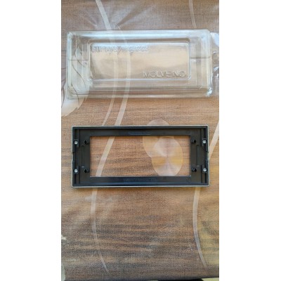 Placca 5 posti grigio antracite metallo Legrand Molveno Europa Project