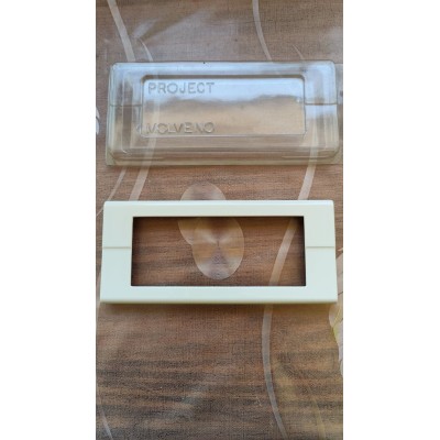 Placca 5 posti bianco latte metallo Legrand Molveno Europa Project