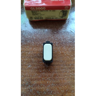 Deviatore Interruttore bianco Legrand Molveno GL2000 art. 2603B