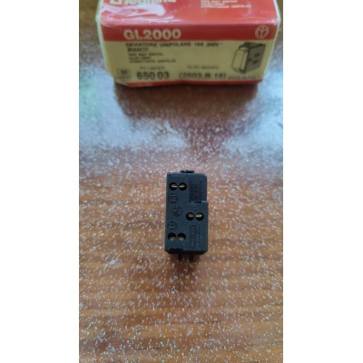 Deviatore Interruttore bianco Legrand Molveno GL2000 art. 2603B