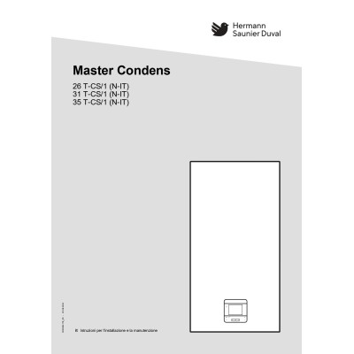 Manuale istruzioni installazione caldaia Saunier Duval Master Condens
