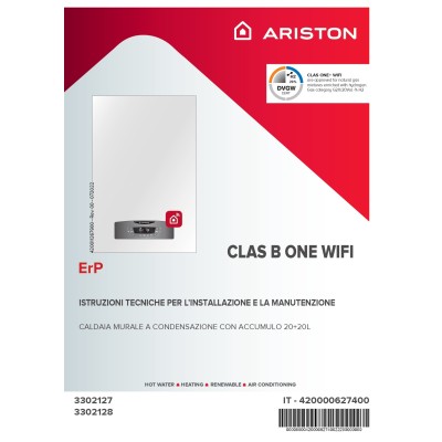 Manuale istruzioni installazione caldaia Ariston Class B One Wifi