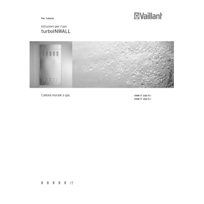 Manuale istruzioni d'uso caldaia Vaillant turboINWALL