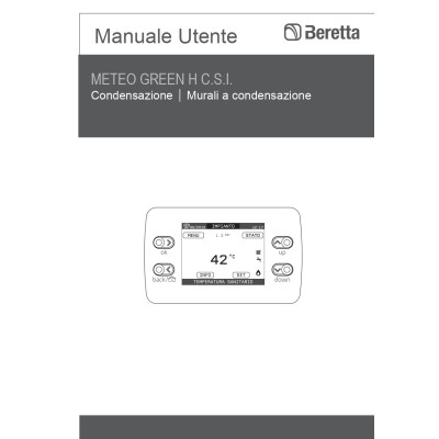 Manuale istruzioni d'uso utente caldaia Beretta METEO GREEN H C.S.I.