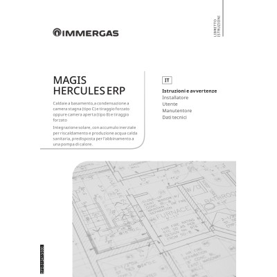 Manuale installazione e d'uso utente caldaia Immergas Magis Hercules ERP