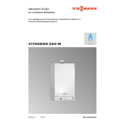 Manuale d'uso utente caldaia Viessmann Vitodens 050-W