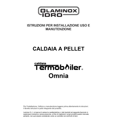 Manuale installazione e d'uso caldaia pellet Laminox Termoboiler Omnia 32
