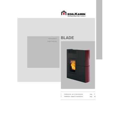 Manuale installazione e d'uso utente caldaia pellet EdilKamin BLADE