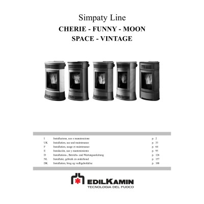 Manuale installazione e uso caldaia EdilKamin CHERIE FUNNY MOON SPACE VINTAGE