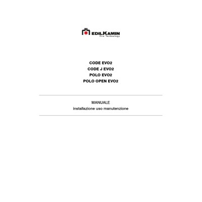Manuale installazione e d'uso caldaia pellet EdilKamin CODE EVO POLO EVO2