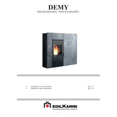 Manuale installazione e d'uso caldaia pellet EdilKamin DEMY
