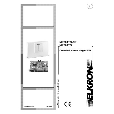 Manuale installazione e programmazione centrale antintrusione Elkron MP504
