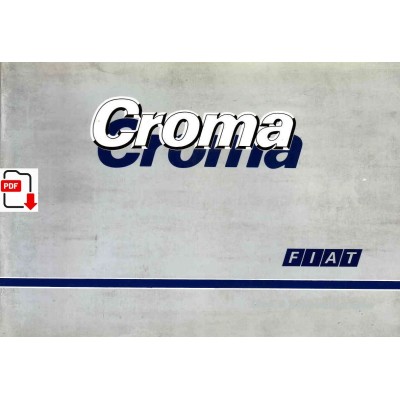 Manuale uso manutenzione istruzioni italiano vettura Fiat Croma del 1985