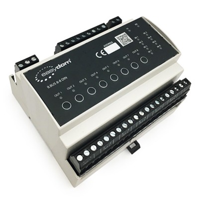 Bridge Power Supply 24Vdc modulo in 8 in 8 out relè 16A da guida DIN