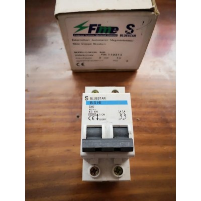Fime S Bluestar Magnetotermico 2 moduli 1P+N 15A 230V art. FM110215