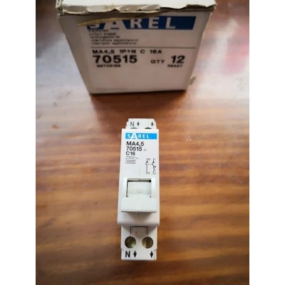 Sarel Magnetotermico MA4,5 1 modulo 1P+N 16A 230V art. 70515
