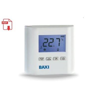 Manuale installazione e uso utente termostato ambiente Baxi
